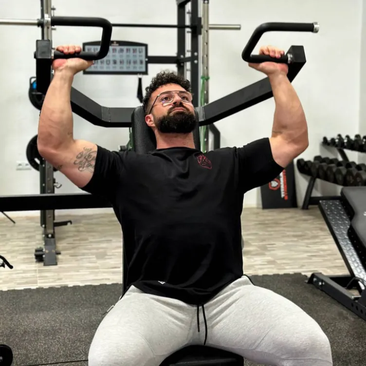 Shoulder press de musculation PRO 3 en 1 Élite Titanium Strength EL-S5 - Entraînement des épaules triceps haut des pectoraux