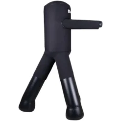 Silhouette de frappe à trois pieds et bras pour entraînements de boxe avec housse en néoprène amovible