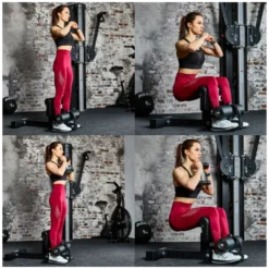 Sissy squat professionnel ATX Master Pro pour entraînement des cuisses capacité 300 kg