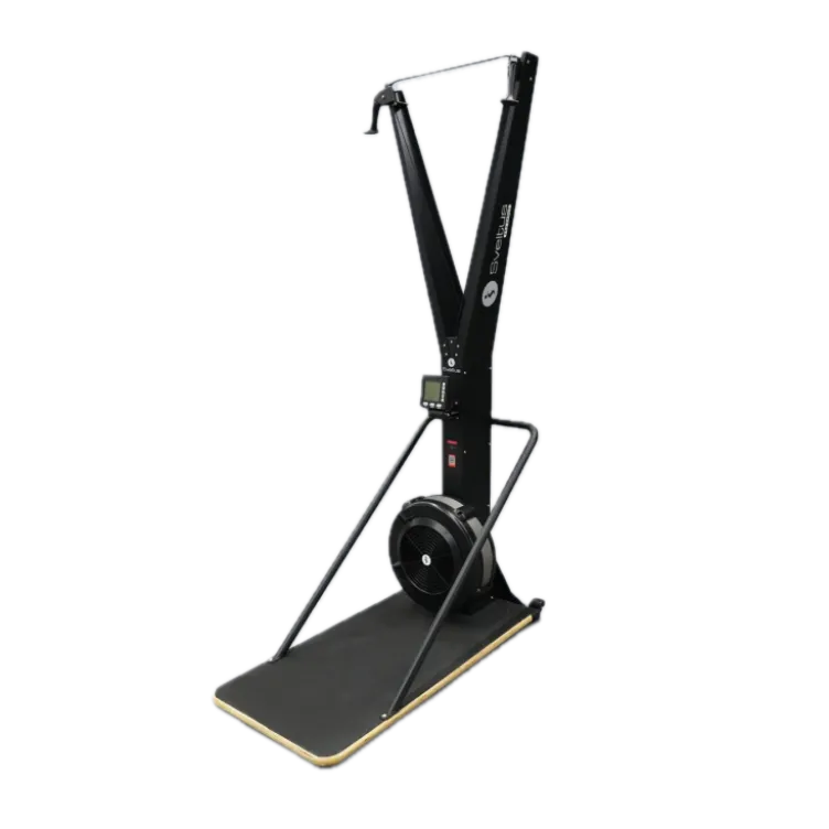 Ski Trainer avec plateforme en bois et renforts en aluminium - Tableau de bord intégré