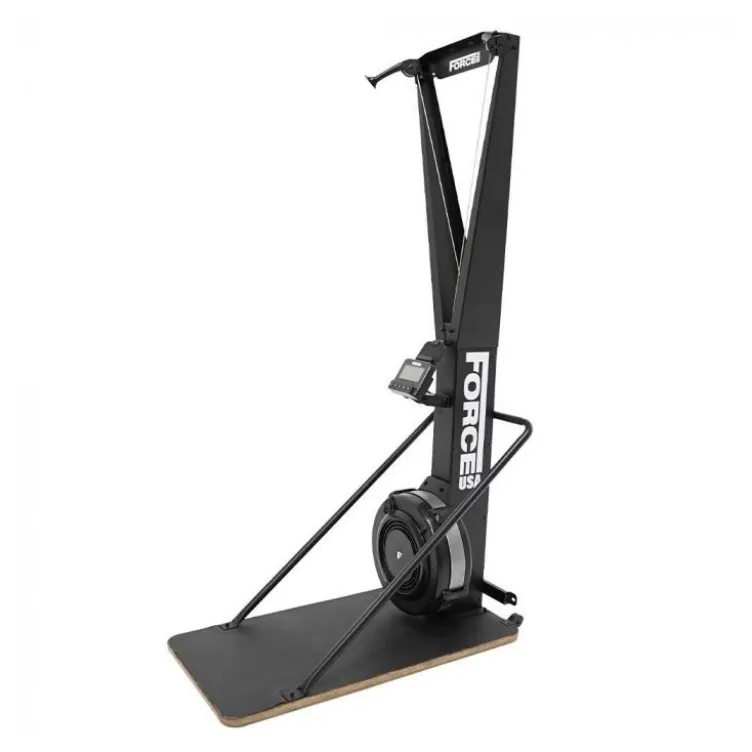 Ski-Trainer professionnel avec 10 niveaux de résistance - Equipement de cardio avec poignées antidérapantes