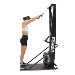 Ski-Trainer professionnel avec 10 niveaux de résistance - Equipement de cardio avec poignées antidérapantes