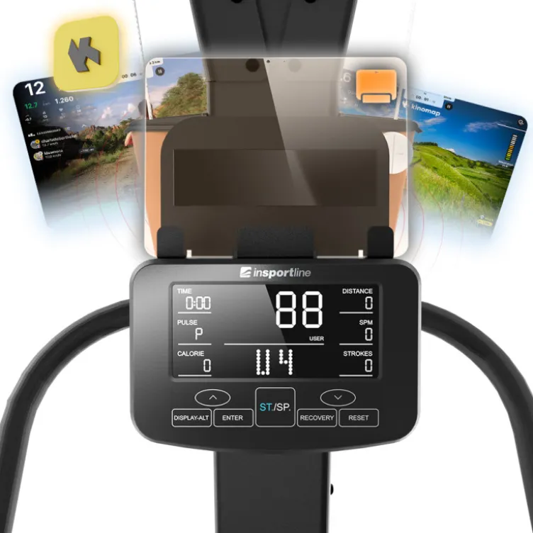 SKI Trainer - Simulateur de ski de fond Velocer SKI 16 niveaux et 21 programmes avec système de polarisation alternée