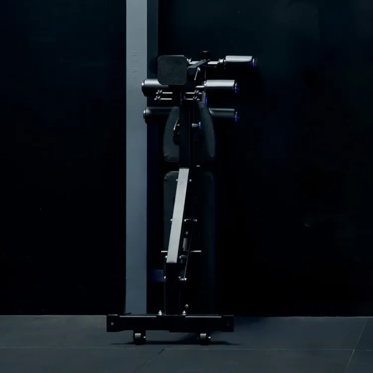 Sliding bench C10 Force USA - Banc de musculation sur glissière avec leg curl/extension et pupitre à biceps