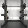 Smith machine ATX avec poulie à charge guidée 125 kg pour home gym - Barre guidée fluide avec 12 hauteurs