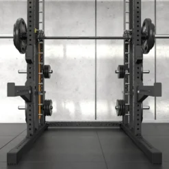 Smith machine ATX avec poulie à charge guidée 125 kg pour home gym - Barre guidée fluide avec 12 hauteurs