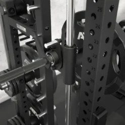 Smith machine ATX série 700 avec guidage précis et fluide ultra-robuste - Supports de rangement multiples intégrés pour homegym