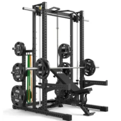 Smith machine ATX série 700 avec guidage précis et fluide ultra-robuste - Supports de rangement multiples intégrés pour homegym