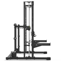 Smith machine ATX série 700 avec poulie à charge libre -Guidage précis et fluide avec supports de rangement multiples intégrés