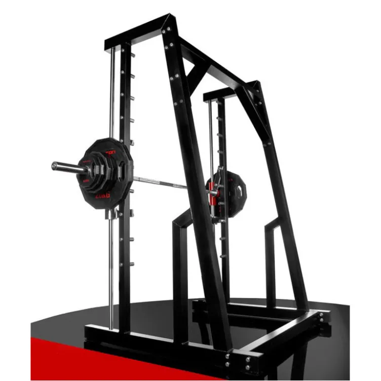 Smith machine avec barre de musculation guidée olympique - Capacité de charge 800 kg pour salle de sport