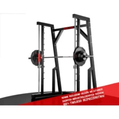 Smith machine avec barre de musculation guidée olympique - Capacité de charge 800 kg pour salle de sport