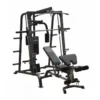 Smith machine complète avec système à poulie et banc d'entraînement avec options - Pack musculation 180SP Titanium Strength