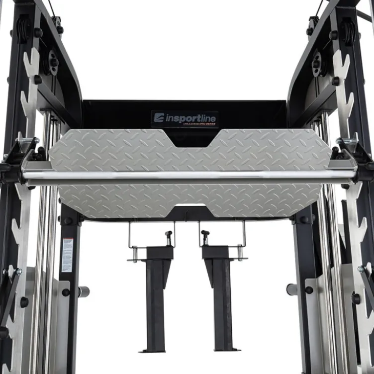 Smith Machine de musculation - Power rack avec colonne de poids et poulies