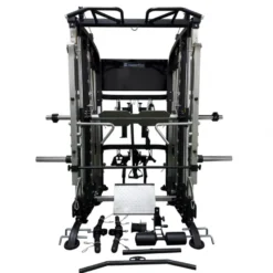 Smith Machine de musculation - Power rack avec colonne de poids et poulies