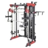 Smith machine de musculation avec colonnes de poids et barre guidée pour entraînement complet en salle de sport professionnelle