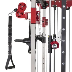 Smith machine de musculation avec colonnes de poids et barre guidée pour entraînement complet en salle de sport professionnelle