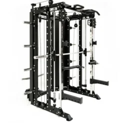 Smith machine de musculation Force USA G10 Multifonction avec poulie à charge libre et Accessoires - 400 exercices réalisables