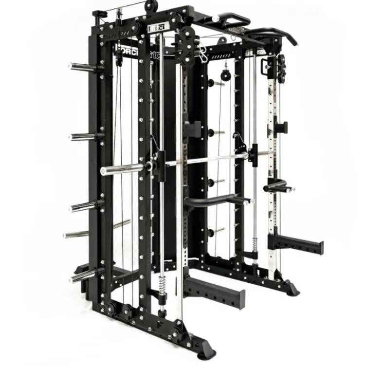 Smith machine de musculation Force USA G10 Multifonction avec poulie à charge libre et Accessoires - 400 exercices réalisables