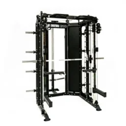 Smith machine de musculation Force USA G10 Multifonction avec poulie à charge libre et Accessoires - 400 exercices réalisables