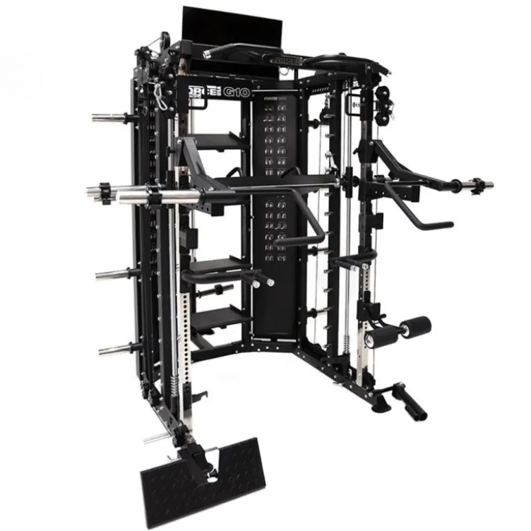 Smith machine de musculation Force USA G10 Multifonction avec poulie à charge libre et Accessoires - 400 exercices réalisables