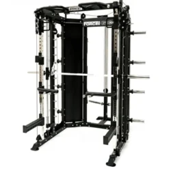Smith machine de musculation Force USA G10 Multifonction avec poulie à charge libre et Accessoires - 400 exercices réalisables