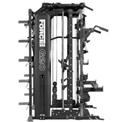 Smith Machine G20 Force USA avec fonction rack et leg press avec poulie double - Divers accessoires inclus