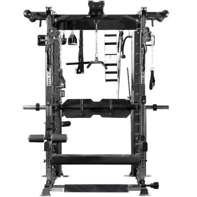 Smith Machine G20 Force USA avec fonction rack et leg press avec poulie double - Divers accessoires inclus