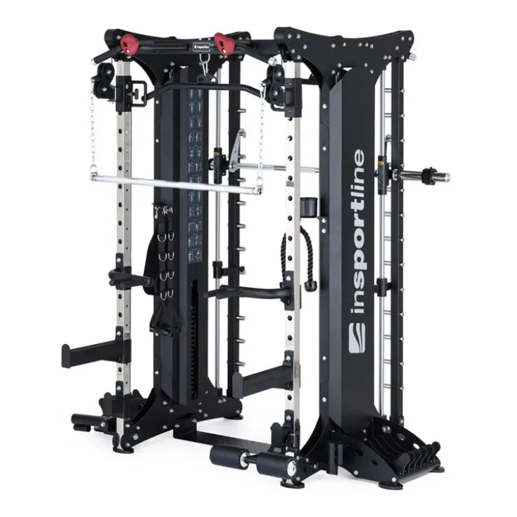 Smith machine haut de gamme avec accessoires inclus - Entraînement complet du corps