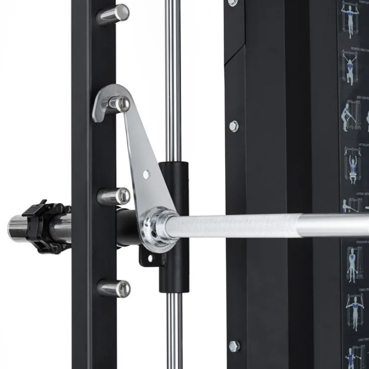 Smith machine haut de gamme avec accessoires inclus - Entraînement complet du corps