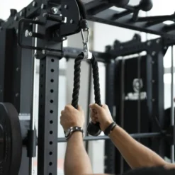 Smith Machine Multifonctionnelle avec doubles poulies et colonnes de poids 2 x 120 kg - B500 PRO Titanium Strength Elite Series