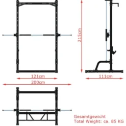Smith machine multi-press avec poste à tractions et barre guidée ATX