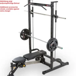 Smith machine multi-press avec poste à tractions et barre guidée ATX