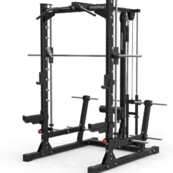 Smith machine multipresse à barre guidée avec poulie haute et basse