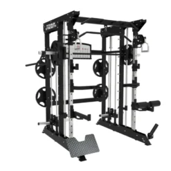 Smith machine multi-équipée de musculation avec accessoires divers - Training complet en homegym - B100 V2