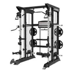 Smith machine multi-équipée de musculation avec accessoires divers - Training complet en homegym - B100 V2