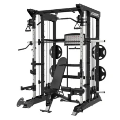 Smith machine multi-équipée de musculation avec accessoires divers - Training complet en homegym - B100 V2