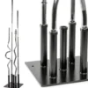 Socle de rangement vertical pour 5 barres de musculation de diamètre 30 mm