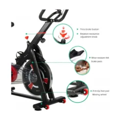 Spining bike à roue d'inertie multiréglable pour cardio en home-gym
