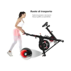 Spining bike à roue d'inertie multiréglable pour cardio en home-gym