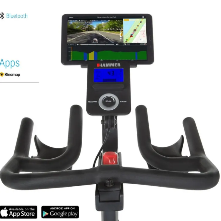 Spinning Bike pour cardio en intérieur avec écran de formation - Multi-réglable - Speed Race S