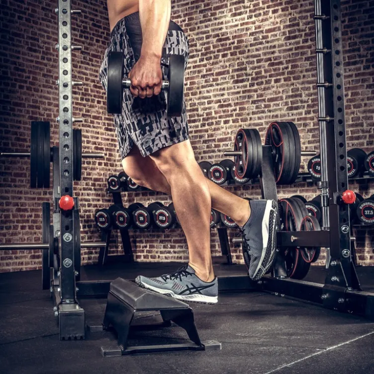 Squat Block pour entraînement des cuisses et des mollets Step et Cale en caoutchouc
