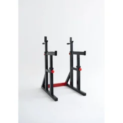 Squat et dip stand de musculation à hauteur et largeur ajustables pour homegym avec capacité de charge de 272 kg