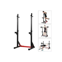 Squat rack à capacité de charge 272 kg avec hauteur et largeur réglables - Barres à dips intégrées - Titanium Strength 270RS