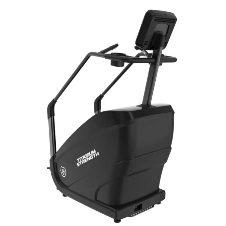 Stair Master professionnel pour salle de sport - PROCLIMBER Titanium Strength avec 15 niveaux de résistance et écran LED