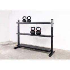 Stand de rangement pour kettlebells 3 étagères de marque Kingsbox