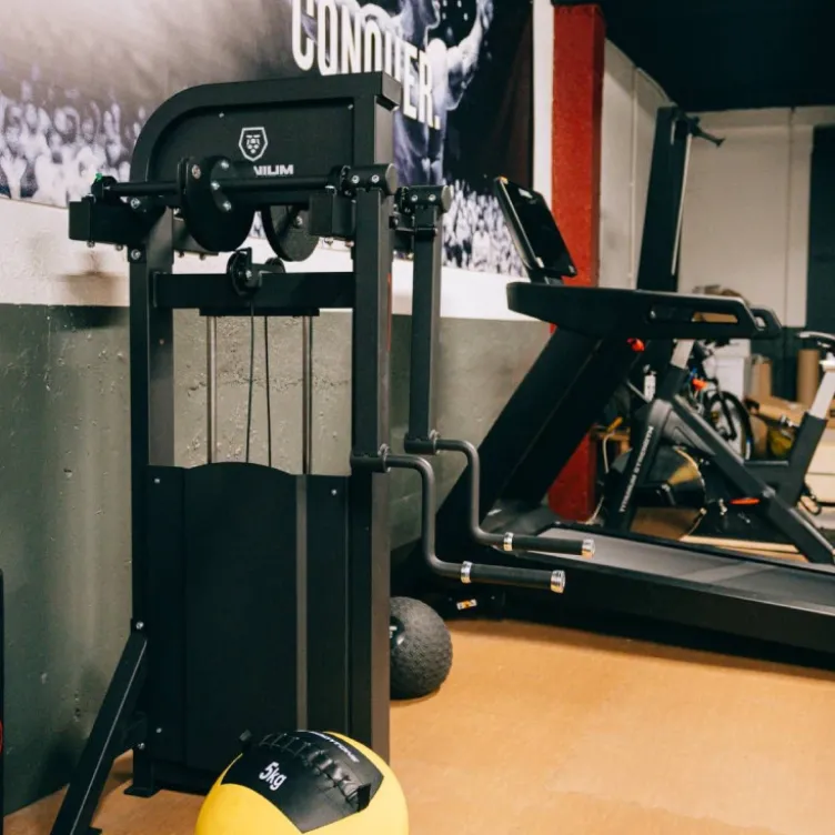 Standing deltoïdes trainer machine à sélecteur de poids - Appareil pour les épaules Titanium Strength Élite Séries EL-S27