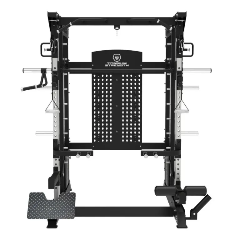 Station All-In-One Titanium Strength B200 V4 avec smith machine et double poulie 240 kg + Accessoires