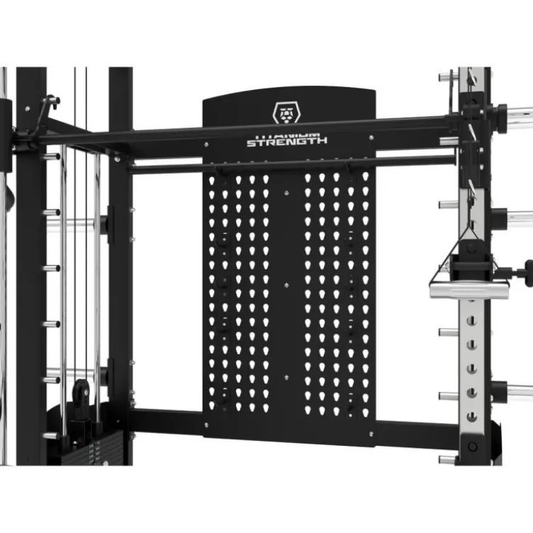 Station All-In-One Titanium Strength B200 V4 avec smith machine et double poulie 240 kg + Accessoires