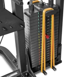 Station ATX triplex à charge guidée avec banc multi-réglable support à options - Gym multi-station colonne de poids
