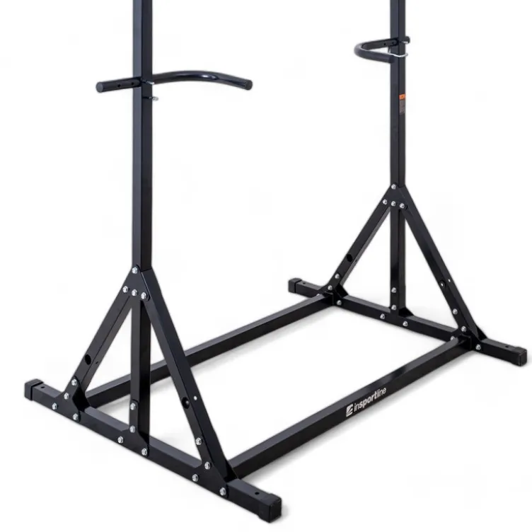Station autoportante pour exercices de tractions et dips - Barre de traction réglable en hauteur et barres parallèles ajustables